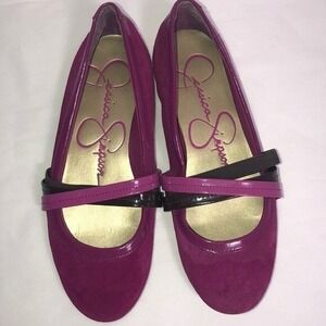 Jessica Simpson Mandi Raspberry Pink Sueded Multi Straps Size 5M